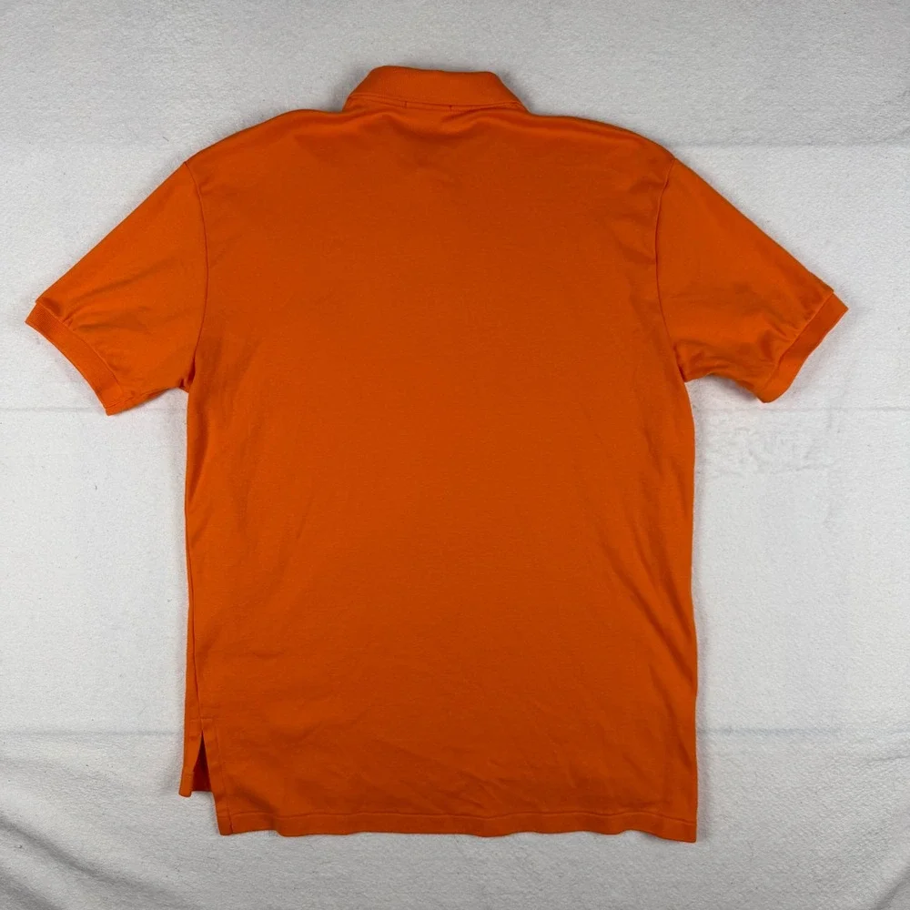 Polo Ralph Lauren Mens Orange Short Sleeve Pony Logo Polo Shirt Size M RN41381